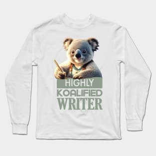 Just a Highly Koalified Writer Koala Long Sleeve T-Shirt